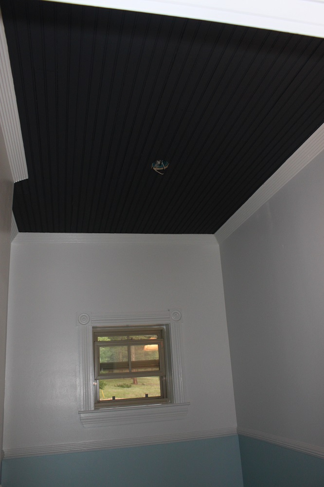 FaithSpun | Beadboard Ceiling | Bathroom